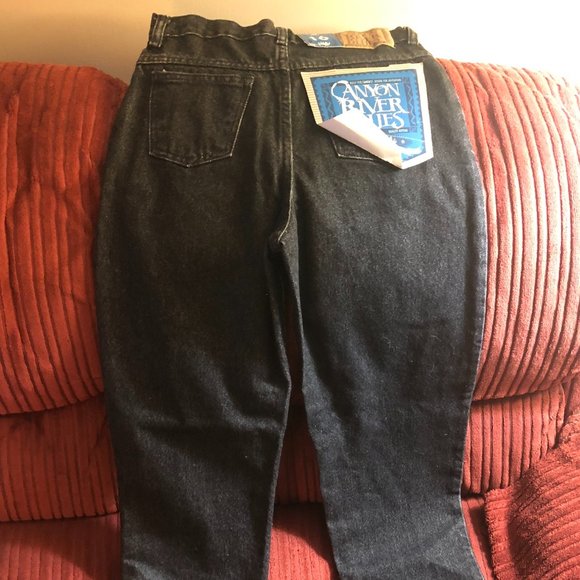 NWT 90s vintage denim charcoal wash Mom jeans - Picture 2 of 4
